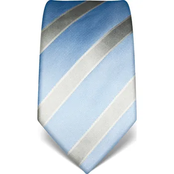 Kravata Vincenzo Boretti hedvábná kravata - pruhy modrá