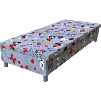 Postel Válenda Mickey Červená 195 × 85 cm molitanová na nohách