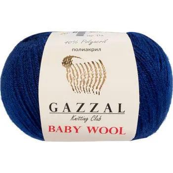 Příze Příze Baby Wool 802 tmavě modrá Gazzal