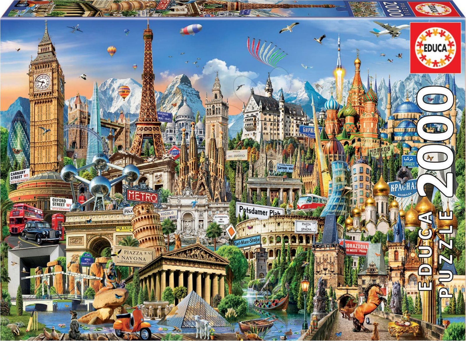 Divy Educa Puzzle divy Evropy 2000 dílků od 400 Kč - Zbozi.cz
