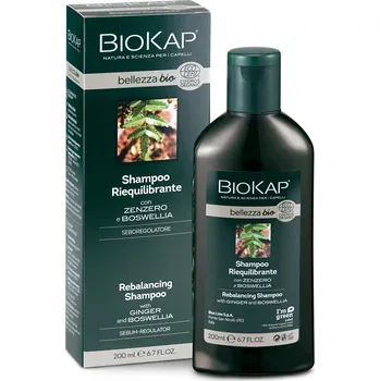 Šampon BIOKAP BELLEZZA BIO ultra jemný šampon pro mastné vlasy, s Boswelií a zázvorem, 200 ml
