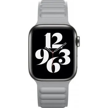 Řemínek na hodinky Silikonový řemínek s magnetickým upínáním pro Apple Watch 42mm / 41mm / 40mm / 38mm - šedý