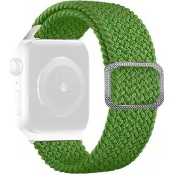 Řemínek na hodinky Řemínek s copánkovým vzorem pro Apple Watch 42mm / 41mm / 40mm / 38mm - zelený