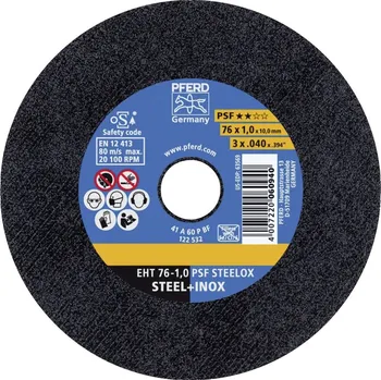 PFERD TOOLS PSF STEELOX 69198287 řezný kotouč rovný 76 mm 10 ks nerezová ocel, ocel