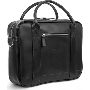 Kožená messenger taška Saffiano černá