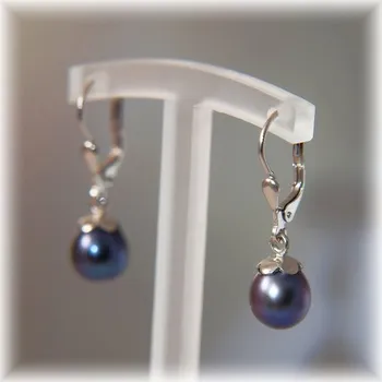 Náušnice bílé zlato 6,5-7mm