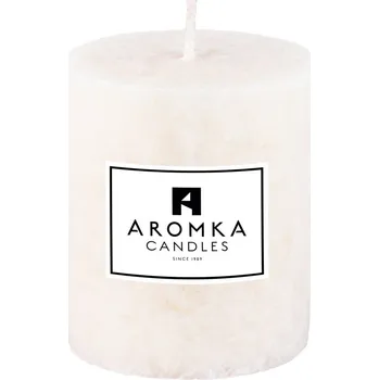 Svíčka Přírodní vonná svíčka palmová - AROMKA - Válec, průměr 6,4 cm, výška 9 cm Vůně: Bez vůně