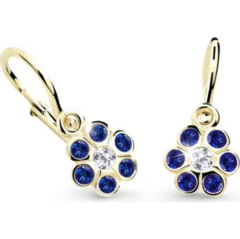 Náušnice Cutie Jewellery Dětské náušnice C1737Z-Tmavě modrá