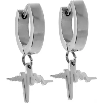 Náušnice BRUNOshop.cz Visací náušnice KŘIVKA EKG