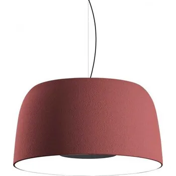 Marset Djembé 65.35, červené závěsné svítidlo, 28,5W LED 2700K stmívatené, prům. 65cm