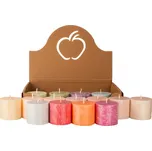 Přírodní vonná svíčka palmová - AROMKA - Sada 15 válečků v jablíčku