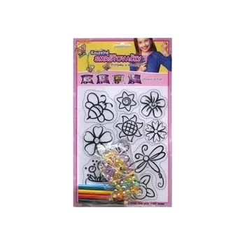 kreativní sada Smršťovací obrázek- Prstýnky a náramky, květiny