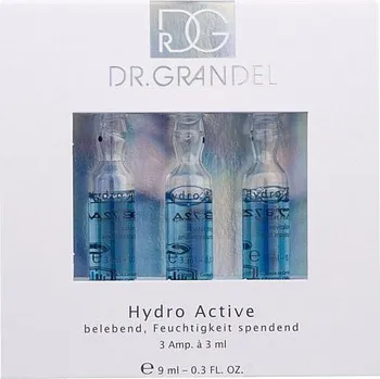 Pleťové sérum DR GRANDEL GmbH Hydro Active 3x3 ml - oživuje a vitalizuje pokožku ampule pro lepší, rychlejší a viditelně dlouhotrvající účinek