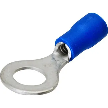 Auto elektroinstalace Kabelové očko 6,5mm modré - balení 100 ks