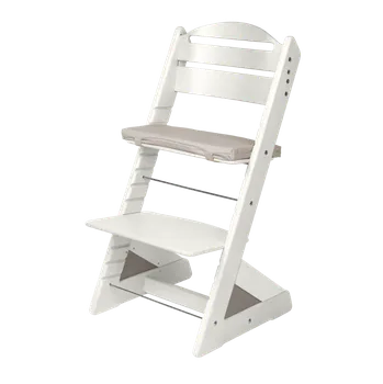 Jídelní židlička Dětská rostoucí židle Jitro Plus bílá Barva volitelného klínu.: Šedá