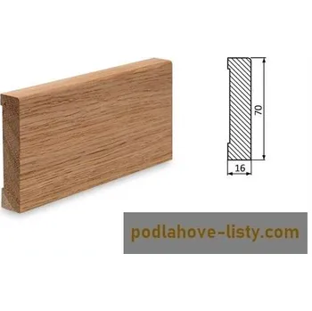 soklová lišta NOVÁK Podlahová - soklová lišta 70x16 dub surový DU7016