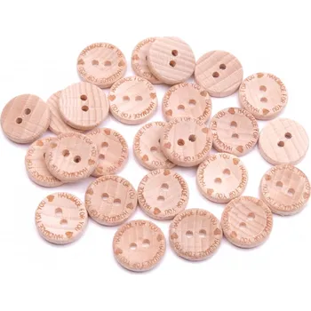 Knoflík Knoflík dřevěný handmade 9001 for you vel.24 - 15,2mm (10ks/bal.)