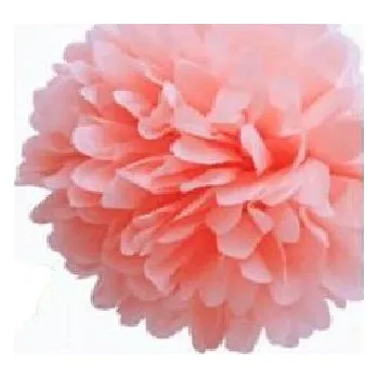 Party dekorace Papírové květinové koule Pom-poms 20cm - růžová
