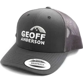 Kšiltovka GEOFF ANDERSON - Kšiltovka Snapback síťová s logem šedá