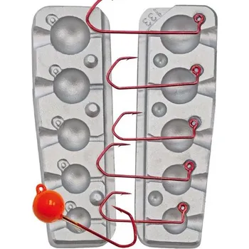FORMA NA JIGOVÉ HLAVY 9-42G + GUMOVÁ BARVA GRÁTIS (Forma na olovo F-133)