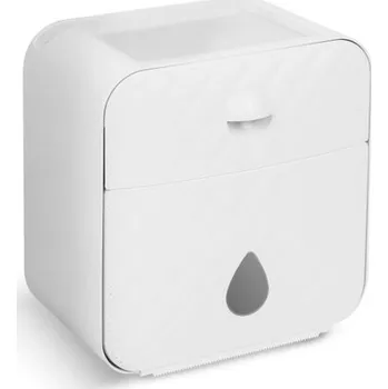 Bewello Skříňka na toaletní papír bílá