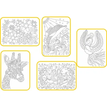 kreativní sada Radost v písku Sada střední PRO HOLKY pokročilé A4 - Barevné pískování obrázků
