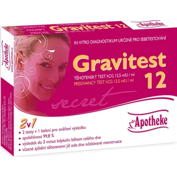 Diagnostický test Apotheke Gravitest 2v1 2 ks