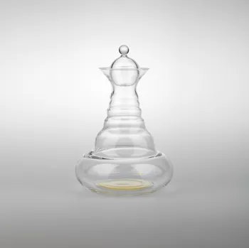 Karafa Alladin Gold 1,3 litru - "Květ života" Revitalizační karafa na vodu (Karafa Květ života alladin gold - se zlatým symbolem "Květ života" Revitalizační karafa na vodu)