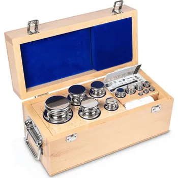 Dílna Sada zkušebního závaží Kern 1 g - 200 g, OIML E2, dřevěné pouzdro, s možností kalibrace