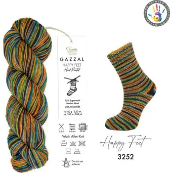 Příze Příze Happy Feet 3252 Gazzal