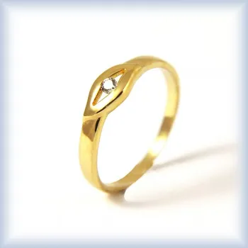 Prsten žluté zlato 60