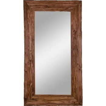 Zrcadlo Nordic Living Masivní dřevěné závěsné zrcadlo Grane 101 x 180 cm