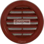 HACO Mřížka větrací plastová VM kruhová se síťovinou 75 mm, hnědá, 0412