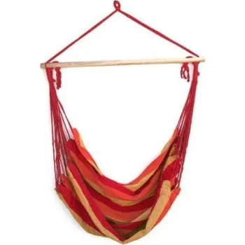 Houpací síť Amparo Miranda® Houpací křeslo Relax červeno-žluté