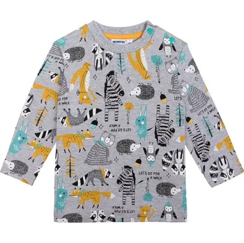 Chlapecké tričko Chlapecké triko - Winkiki WNB 02878, šedá Barva: Šedá, Velikost: 74