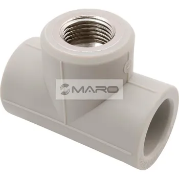 Vodovodní potrubí FV-Plast T-kus PPR s kovovým závitem vnitřním 25 x 1/2", AA222025012