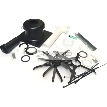 Brilon renoFLEX Sada komínová renoSET KLASIK 80/125 - 80 mm, s poklopem, prodloužené patní koleno, 52100554