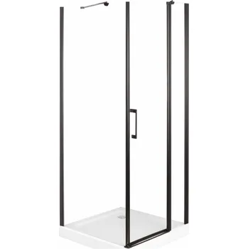 Savana Veduta Black Zoya čtvercový sprchový kout s vaničkou Rozměr koutu: 90x90cm