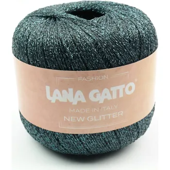 Příze Lana Gatto pletací příze NEW GLITTER zeleno-modrá