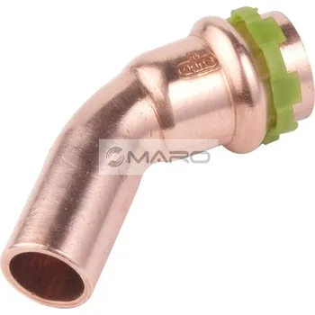 Instalatérský materiál KAN-therm Copper V Koleno Cu lisovací 45° SP5040V pro vodu/topení I/A 28 mm, 2261325004