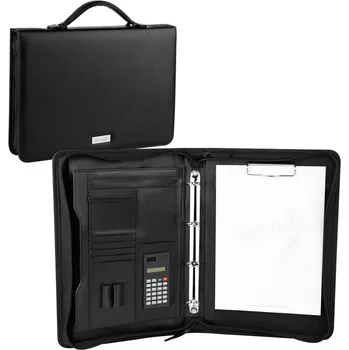 Aktovka na dokumenty Easy Guriatti Calculate se zipem A4-B-04 černá