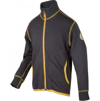 Janus LW dětská merino mikina Jacket Junior grey 140cm, Janus Norsko Šedá 140 cm