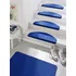 Nášlap na schod Hanse Home Fancy nášlap půlkruh 15 ks 23 x 65 cm, modrý