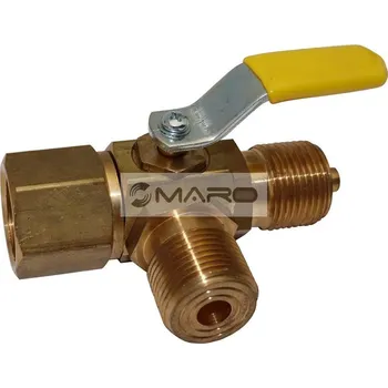 Thermis Kohout tlakoměrový 3-cestný M20x1,5, na plyn, typ 16 263 TP, KOH TP M20 3