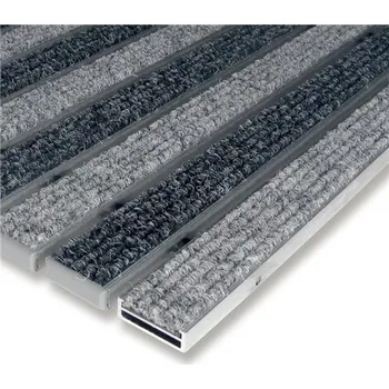 Rohožka Hliníková textilní vnitřní rohož FLOMA Alu Low - D 100cm, Š 100cm a V 1cm 80001001