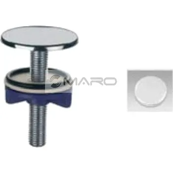 Záslepka umyvadlová s těsněním, bílá, 675 BILA