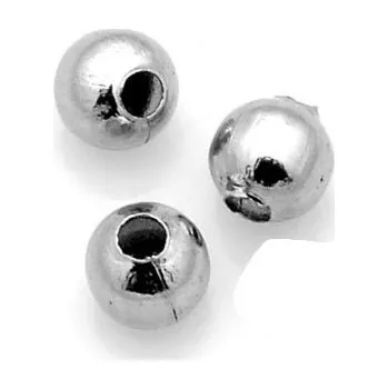 Dětské navlékací korálky 316 Nerezový oddělovací korálek - kulička 4mm (KOK-8-13-1)