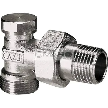 Radiátor IVAR Šroubení regulační DS 306 rohové 1/2" x 3/4" EK, nikl, 500053