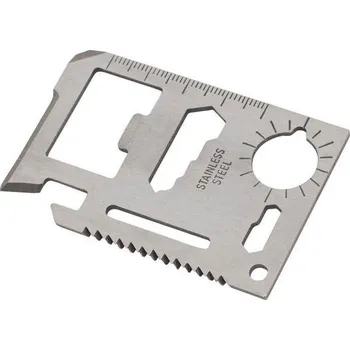 Sada nářadí Kovová karta nářadí ve velikosti kreditní karty, 11 v 1