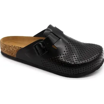 Pánské pantofle Leon Leons Leo pánské pantofle - Černá Barva: Černá, Velikost: 45